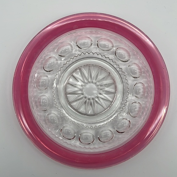 Vintage Tiffin-Franciscan King's Crown Ruby Red Flashed Salad Plates (Set of 5) - Picture 4 of 8